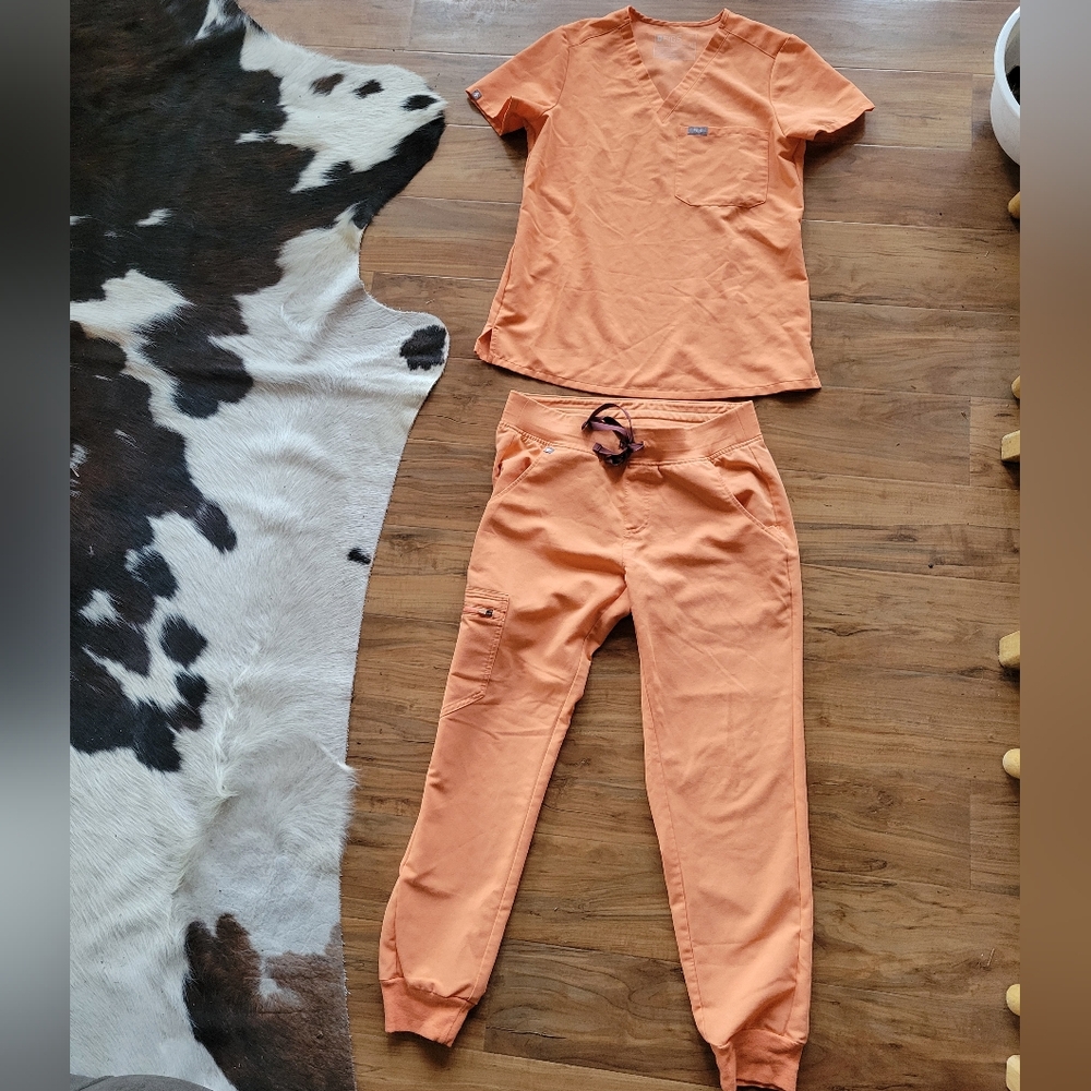 Figs Papaya Scrub Top and Jogger Set